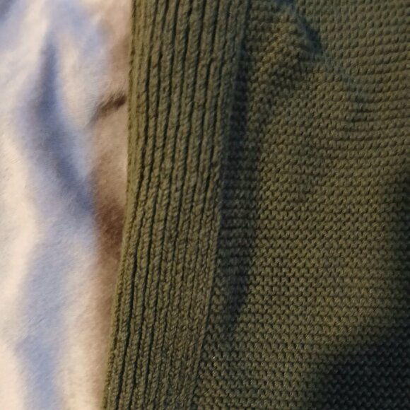 Banana Republic Factory Women's Sweater Tank SZ M Olive Green Open Stitch - Picture 4 of 7
